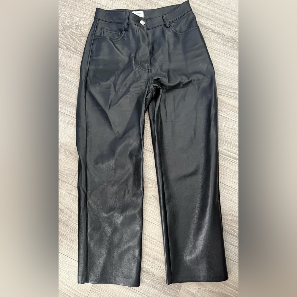 Melina cropped leather pants